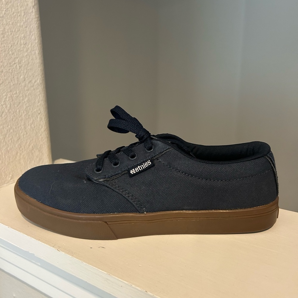 Etnies Jameson 2 Eco Navy Gum Skate Shoes Cork Insole Mens Size 7 - Picture 2 of 9